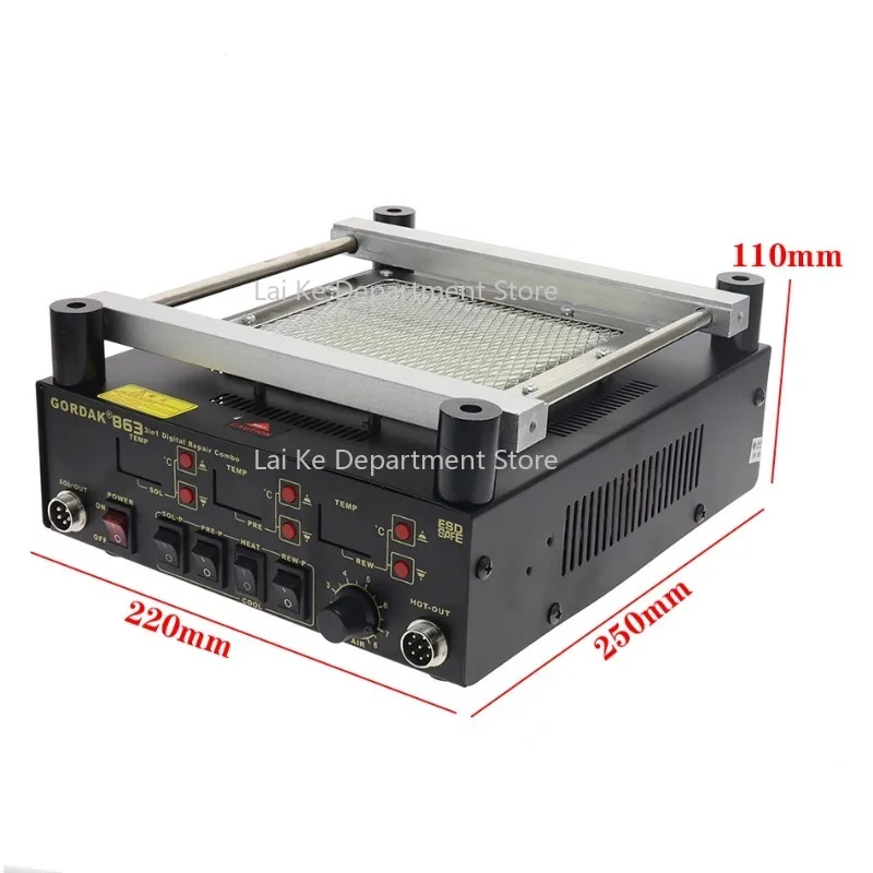 3-in-1 Digital Heat Gun BGA Re - Infrared Bga Rework Station ulasan dan harga