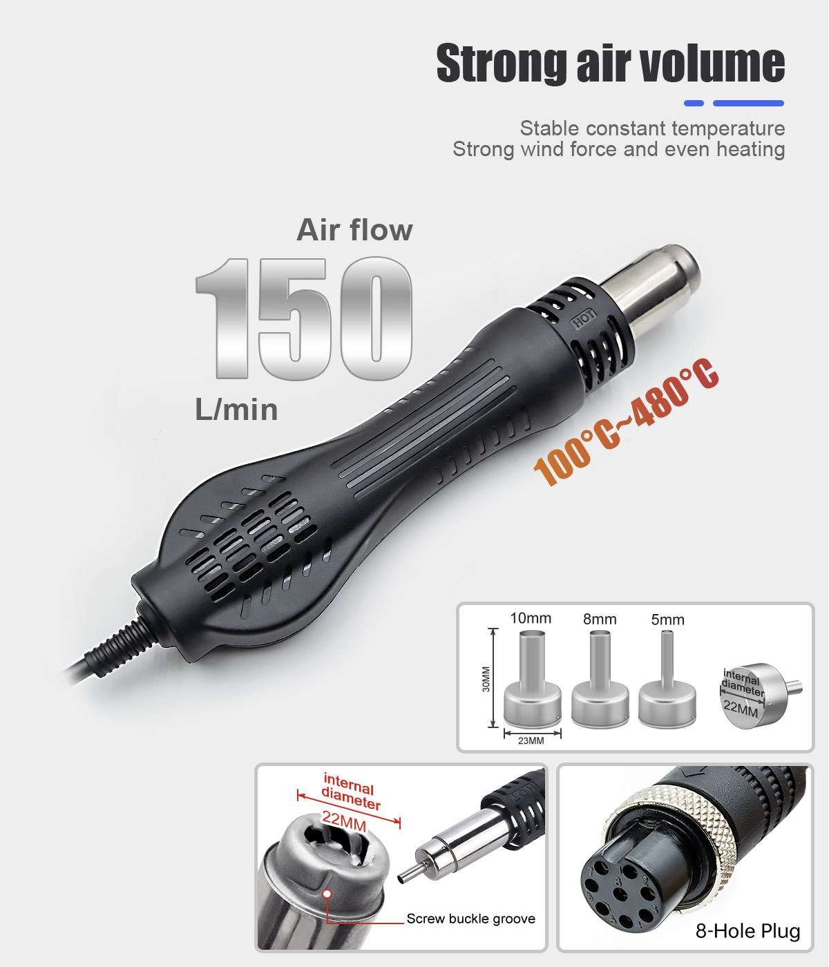 2 in 1 750W Soldering Station  - 2 In 1 Soldering Rework Station 750W ulasan dan harga